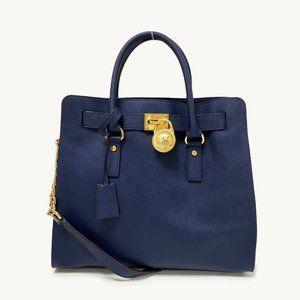 Michael by Michael Kors Hamilton Navy Blue Satchel